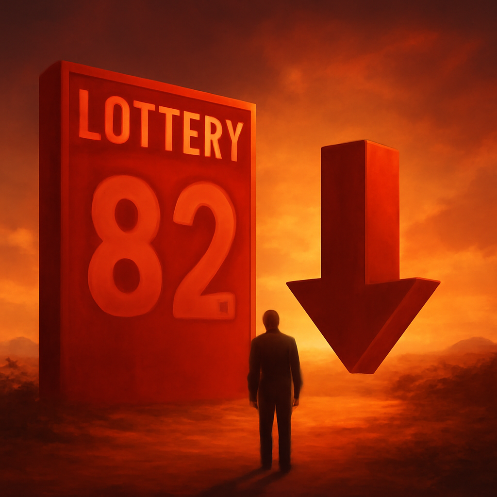 An educational diagram elucidating the update process for the 82 Lottery app.