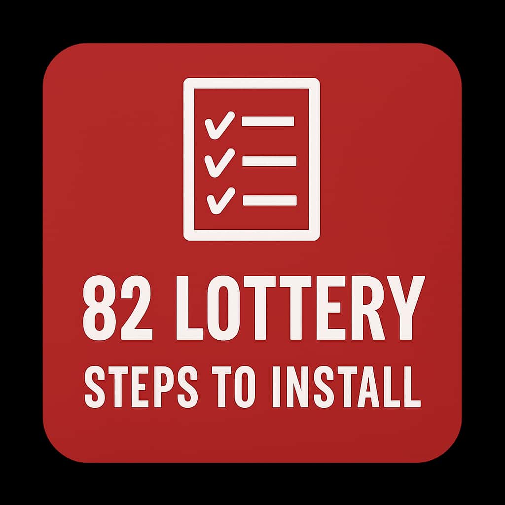 Icon representing the 82 Lottery installation guide.