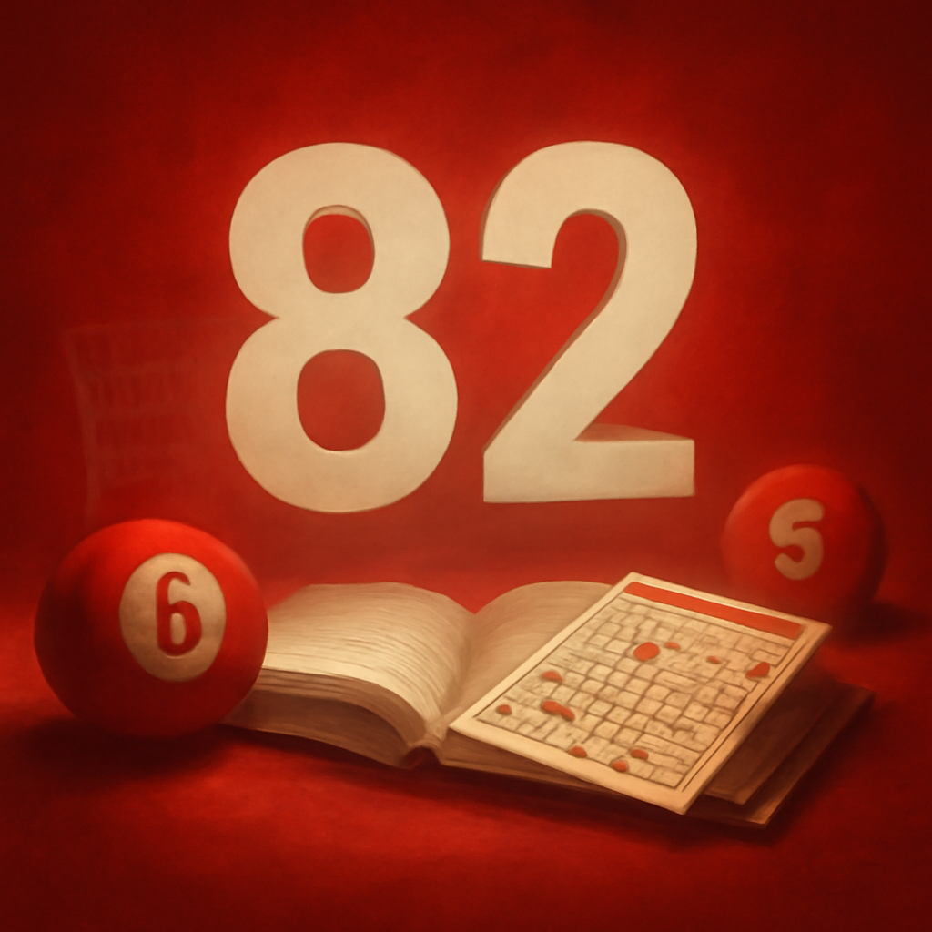 A badge representing guidance for troubleshooting the 82 Lottery app installation.