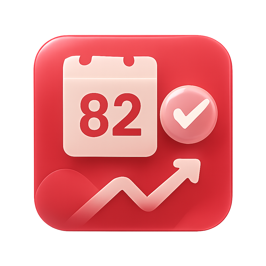 A professional badge illustrating the 82 Lottery app compatibility.