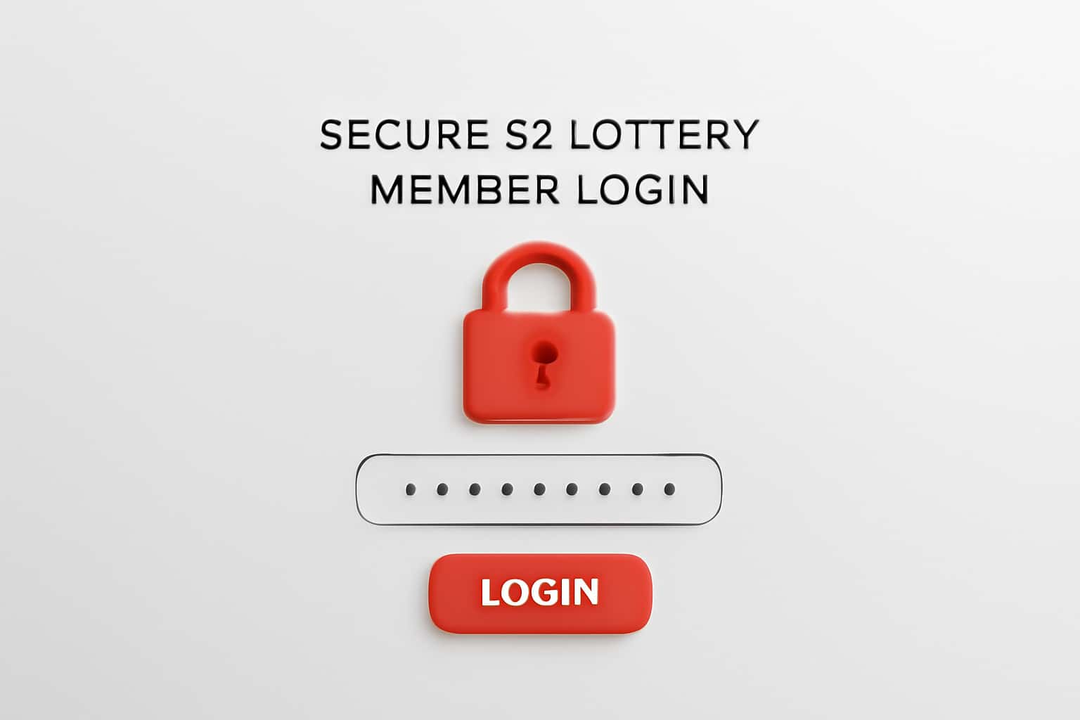 Secure 82 Lottery Member Login Interface