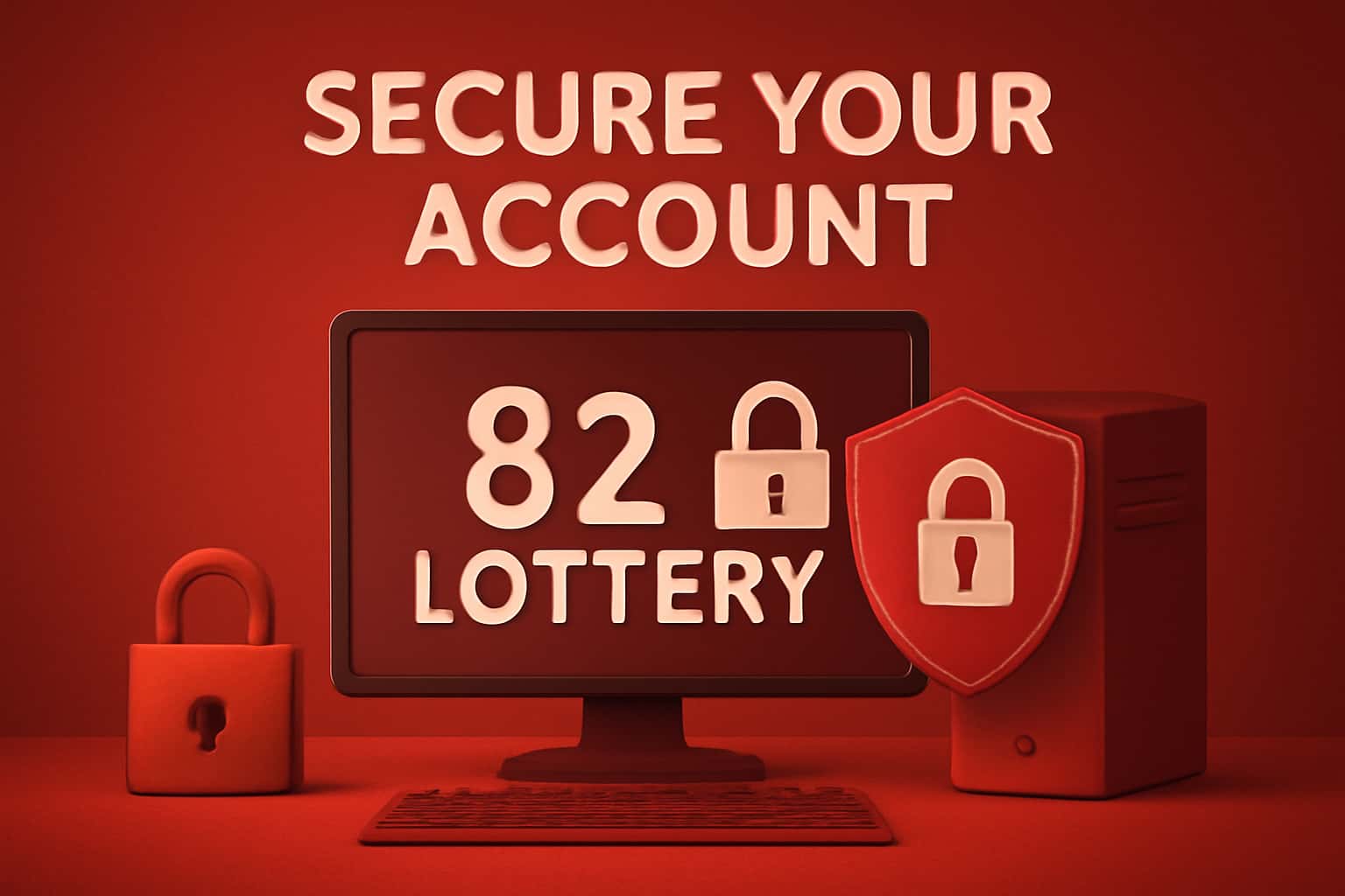 Informational scene about securing your 82 Lottery account.