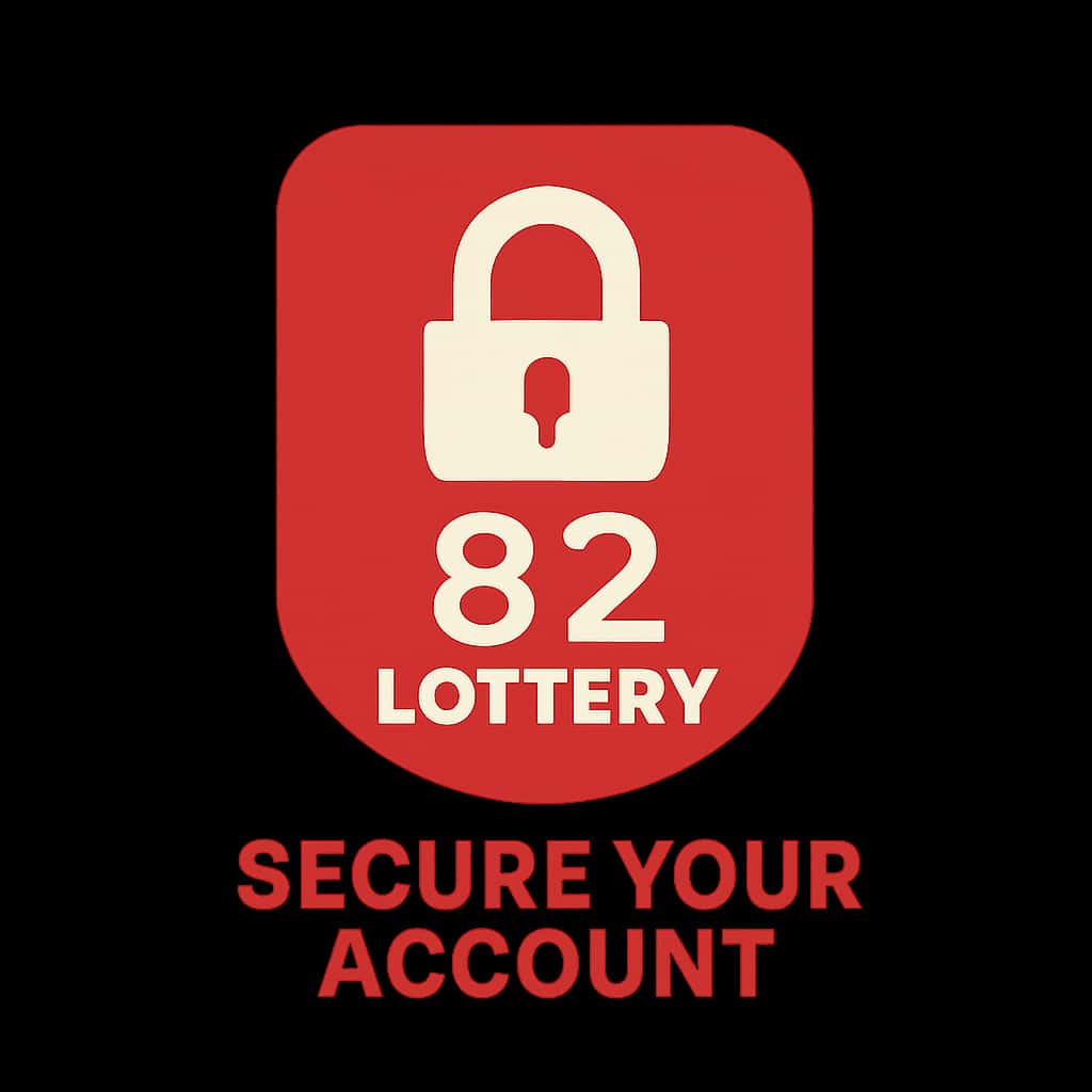 Icon representing guidance on securing 82 Lottery account.
